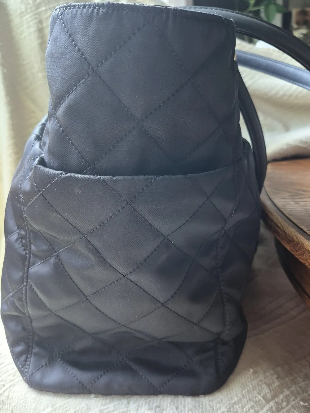 kate spade Classy Quilted Black Tote/Diaper Bag